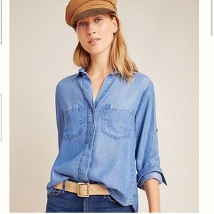 Cloth & Stone Chambray Utility Button-down